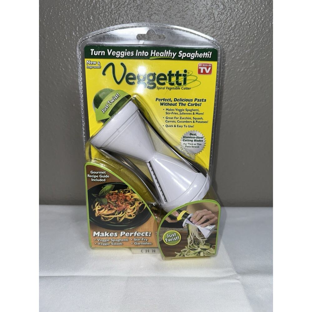 Veggetti Spiral Vegetable Slicer Cutter Makes Veggie Pasta as Seen On TV